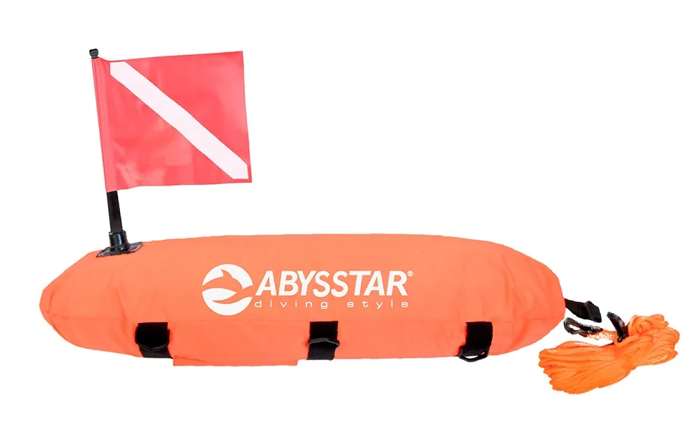 ABYSSTAR TAUCHER-SIGNALBOJE TORPEDO MIT INNENBLASE