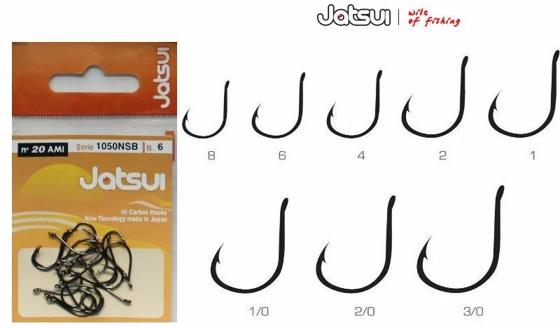 ANZUELOS JATSUI 1050NSB N°8 NEGRO