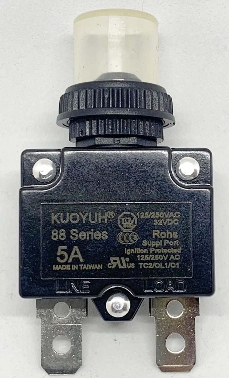 AUTOMATIC THERMAL CIRCUIT BREAKER 5 A (Resettable Fuse)