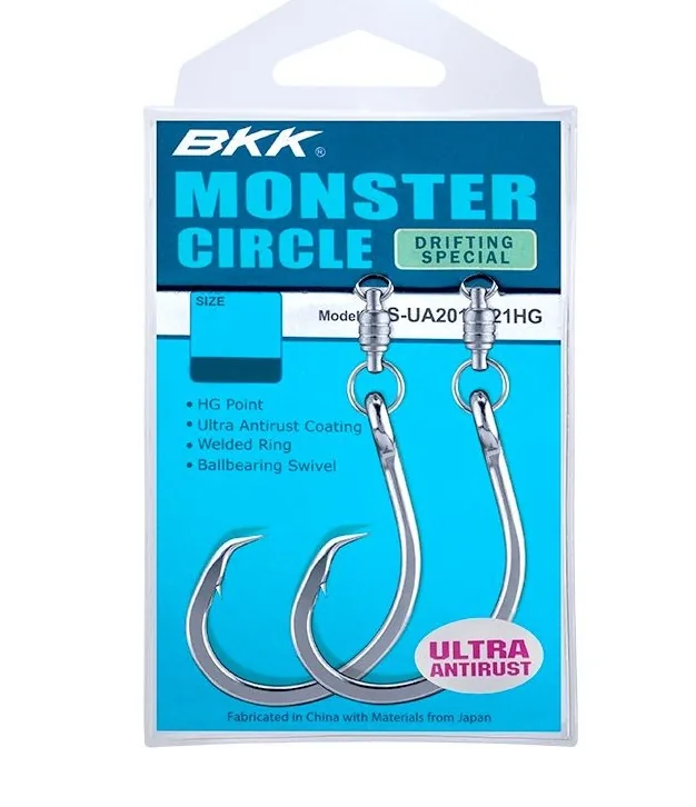 BKK MONSTER CIRCLE DRIFTING SPECIAL HOOK N°8/0 WITH SWIVEL