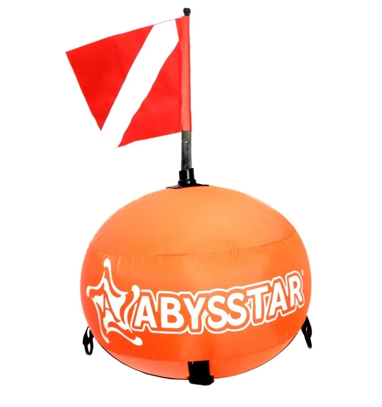 BOYA DE SEÑALIZACIÓN DE BUCEO REDONDA CON CÁMARA INTERIOR ABYSSTAR