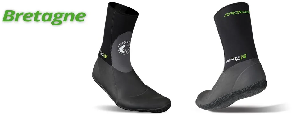 BRETAGNE BOOTS 3 MM SIZE XXL (46-47) SPORASUB WITH RIGID SOLE FOR FREEDIVING