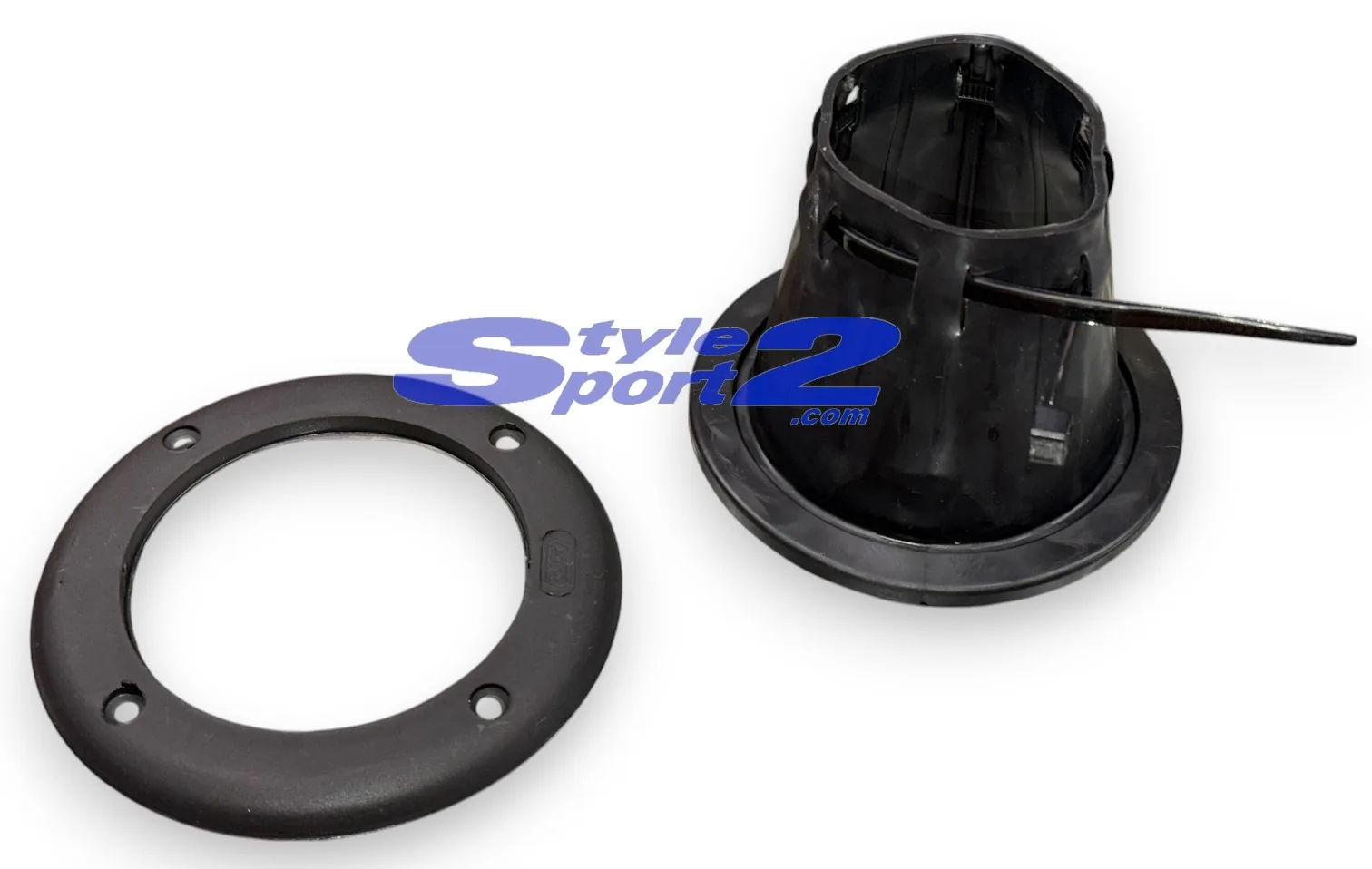 CABLE GUIDE RING WITH BLACK RUBBER BOOT