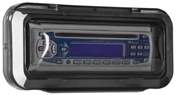 CACHE ÉTANCHE BOMBÉ TRANSPARENT POUR AUTORADIO