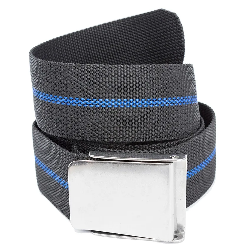 Ceinture de plongée ABYSSTAR avec boucle inox noire/bleue