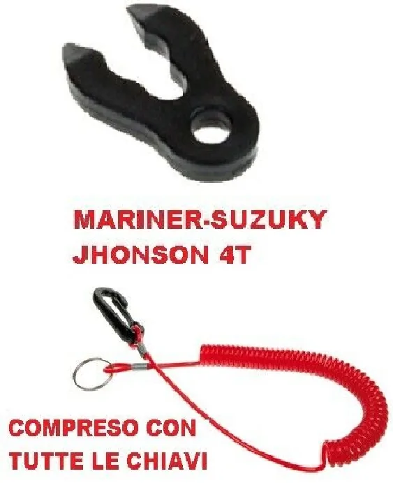 CHIAVE SICUREZZA MARINER-SUZUKI-JOHNSON 4 TEMPI C/Laccetto