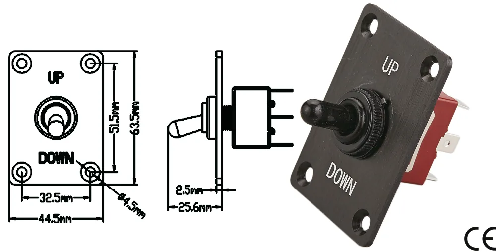 CONTROL PANEL FOR WINDLASS AND TRIM TABS 15 AMP