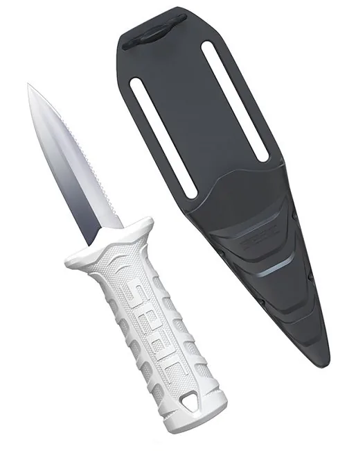 COUTEAU DE PLONGÉE DE POIGNET SAMURAI SEAC BLANC