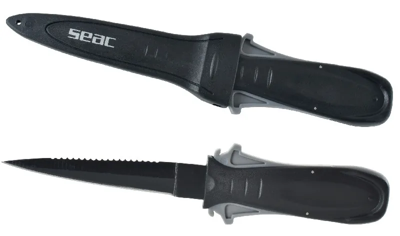 CUCHILLO DE BUCEO SEAC SHARP NEGRO GRIS