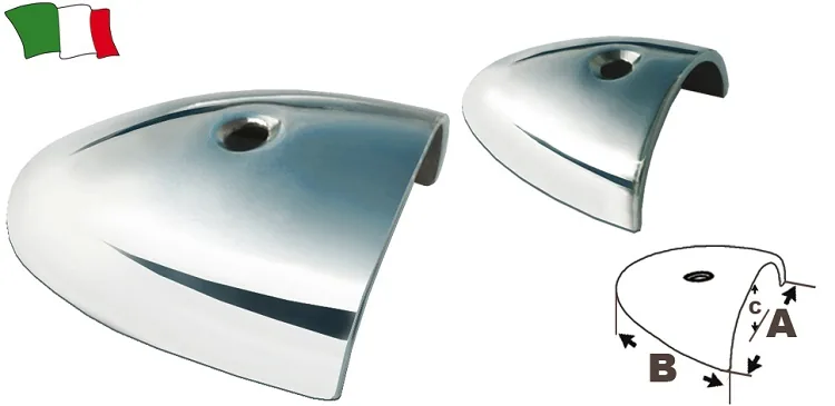EDELSTAHL-ENDSTÜCK 40MM FÜR SCHEUERLEISTE