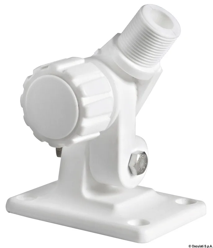 EMBASE ARTICULÉE POUR ANTENNES VHF/GPS EN NYLON BLANC