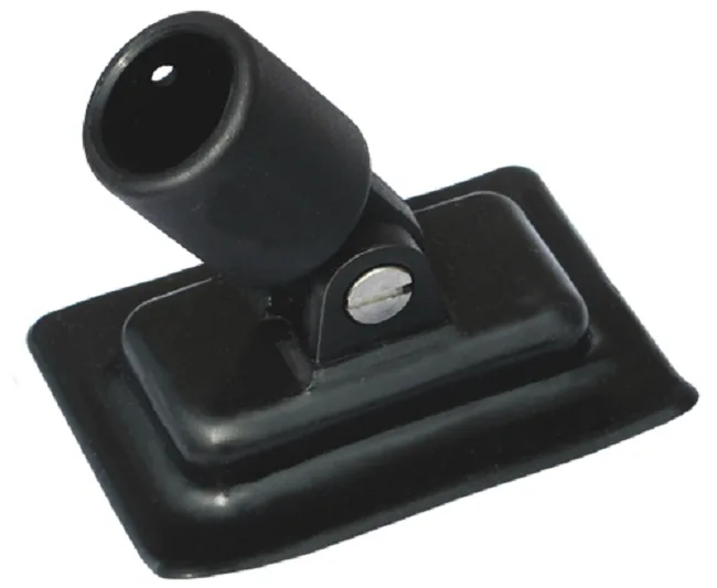 GLUE-ON BASE (FOR INFLATABLE BOATS) WITH 22 MM TERMINAL, BLACK