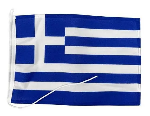 GRIECHENLAND-FLAGGE 20X30 CM AUS SCHWEREM STOFF