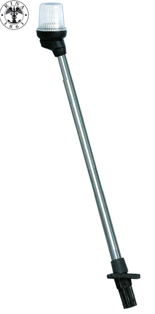HAMPE LUMINEUSE TÉLESCOPIQUE CM.54 FEU 360° AVEC PLASTIQUE NOIR