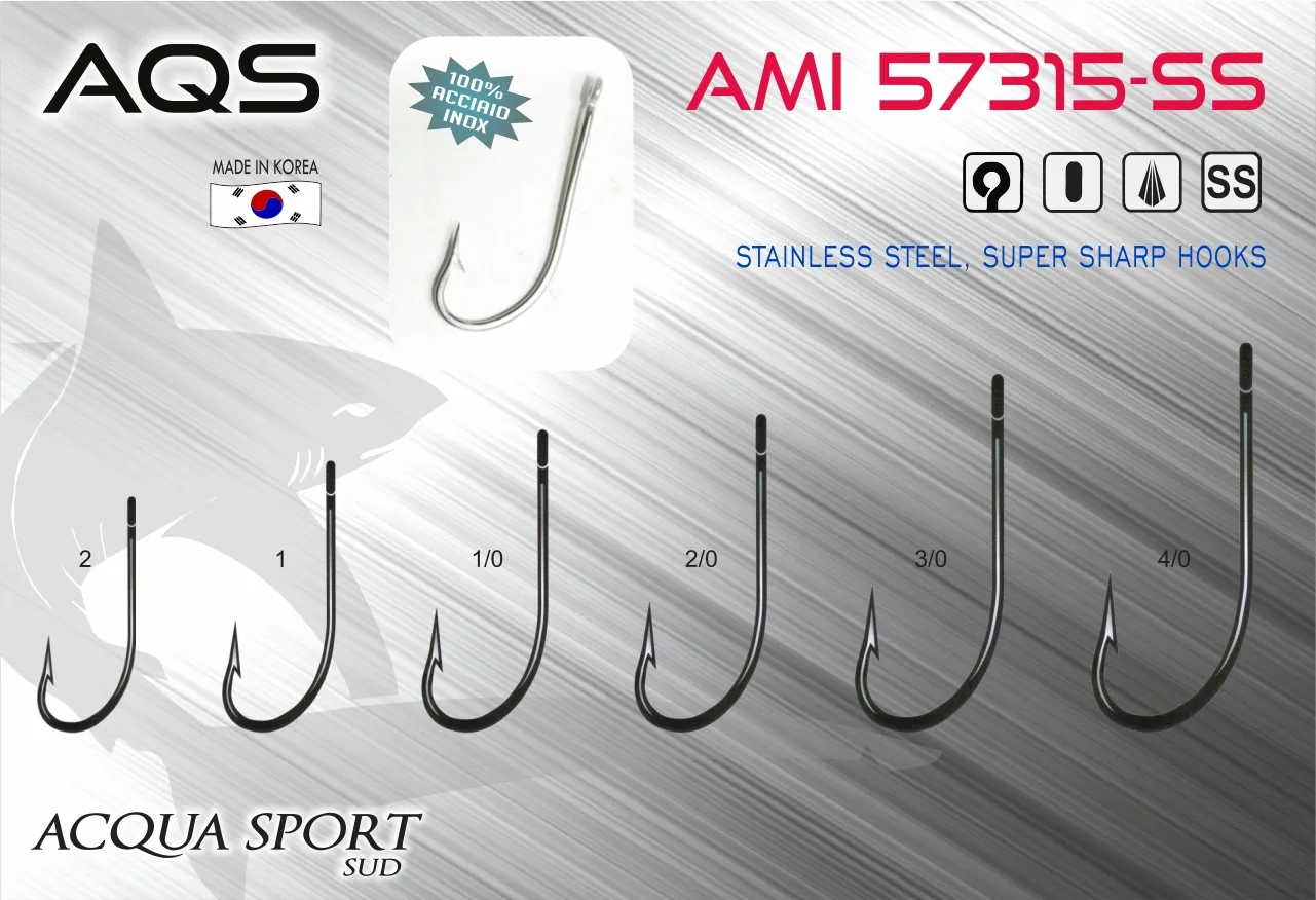 HOOK 57315-SS N°2/0 SWEDISH WITH EYE AQS