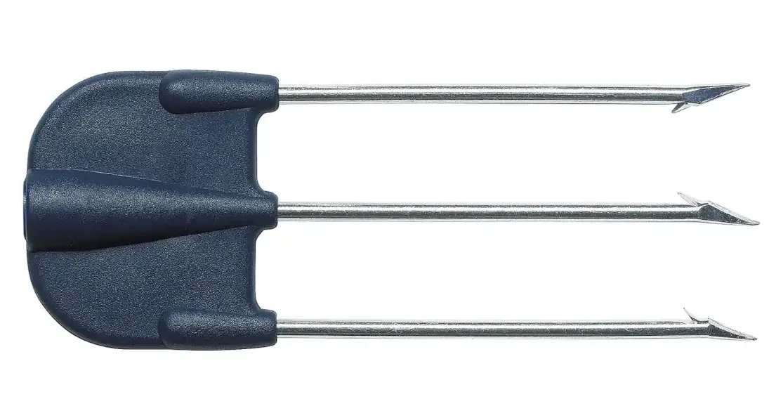 JET NYLON-DREIZACK SCHWARZ, 3 ZINKEN SALVIMAR P/BLU