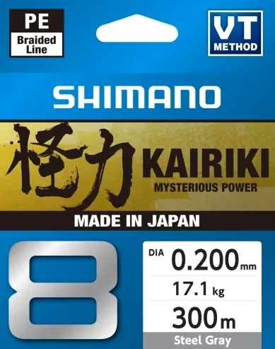 KAIRIKI BRAIDED LINE GREY MT. 300 0,20 LB 37/KG.17.00