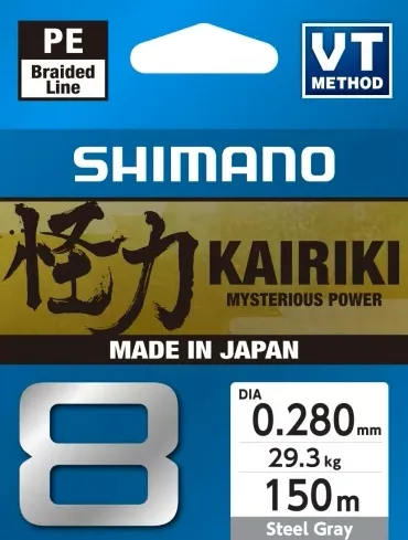 KAIRIKI GRAU GEFLOCHTENE SCHNUR MT. 150 0,28 LB 62/KG.28.00