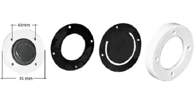 KIT MEMBRANE CON ANELLO AUTOSVUOTANTI BIANCHE