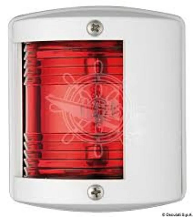 LUZ DE NAVEGACIÓN DE NYLON ROJA U77 OSCULATI BLANCA