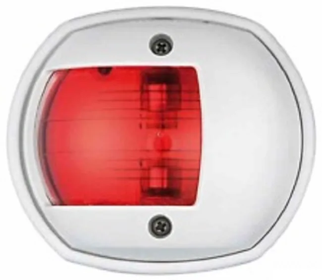 LUZ DE NAVEGACIÓN OSCULATI SPHERA NYLON ROJO, PLÁSTICO BLANCO