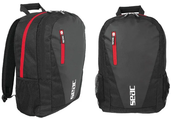 MOCHILA DEPORTIVA SEAC KUF NEGRO-ROJO 20L (ULTRALIGERA)