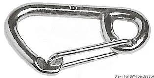 MOSCHETTONE GRANDE INOX MM.80
