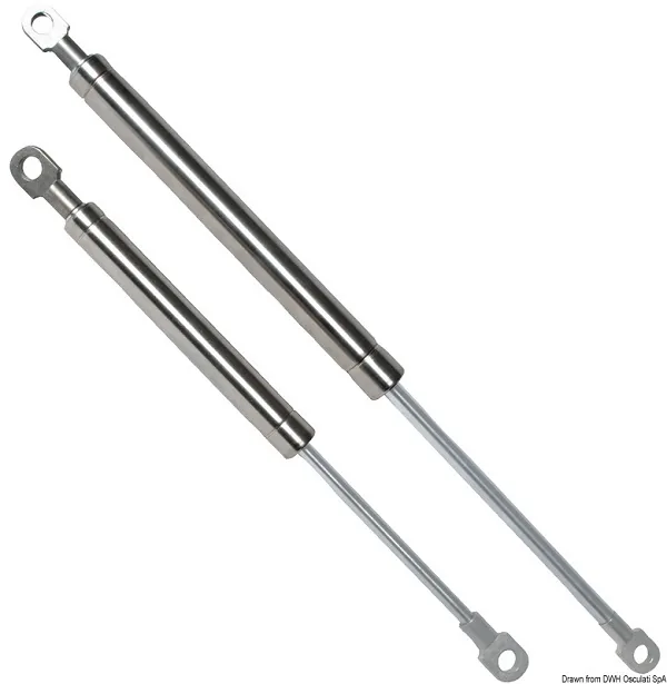 MUELLE DE GAS INOX 250 MM 10 KG