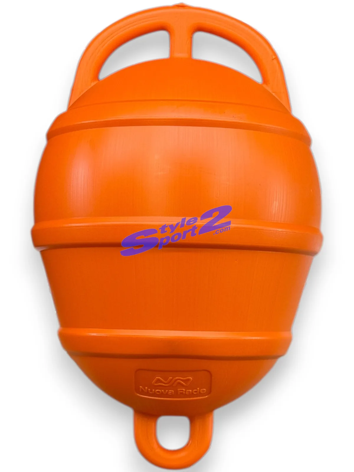ORANGE BIRNENFÖRMIGE BOJE ODER FENDER