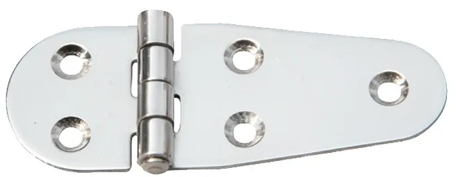 OVAL STANDARD 316 STAINLESS STEEL HINGE 40X107 AISI 316 STAINLESS STEEL, mirror-polished.