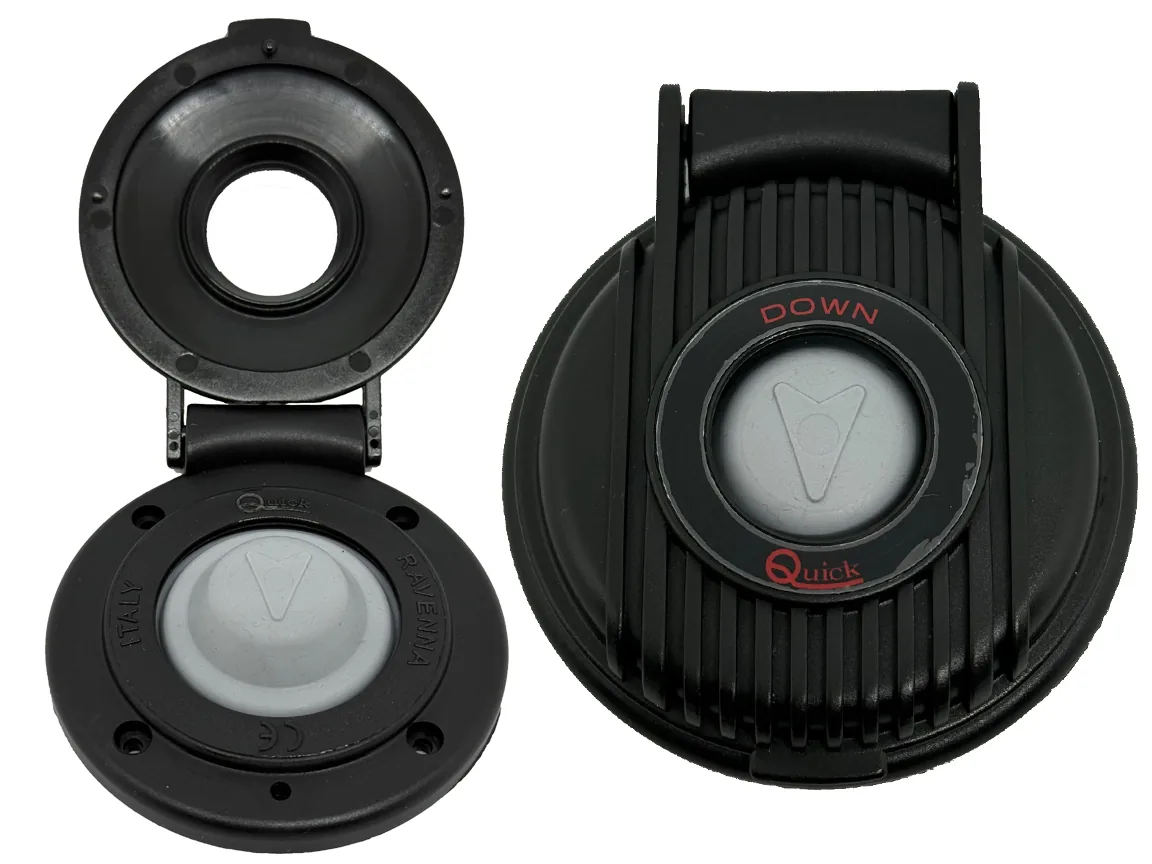 PANEL DE CONTROL PARA MOLINETES QUICK BAJADA NEGRO (INTERRUPTOR DE PIE)