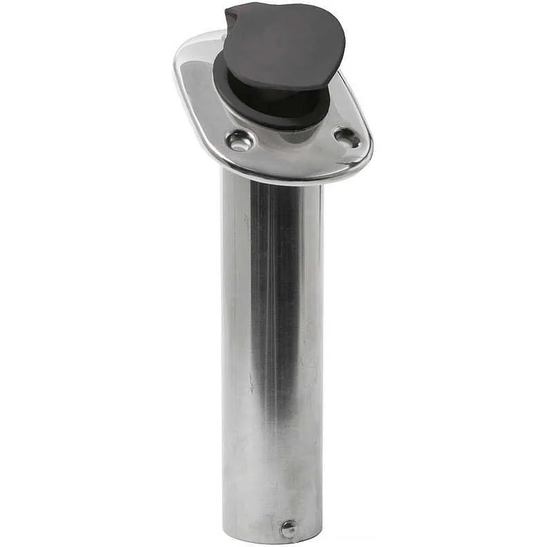 PORTE-CANNE ENCASTRABLE INOX AVEC BOUCHON