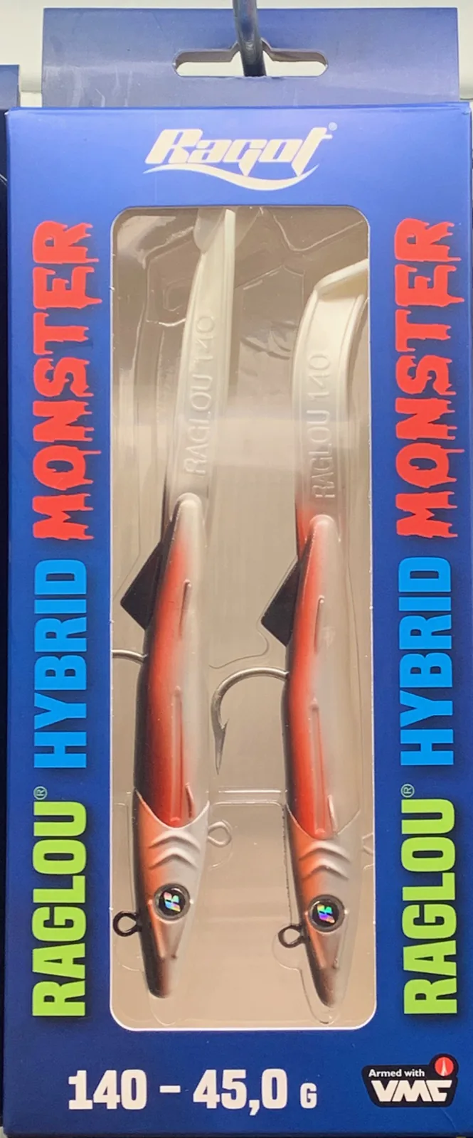 RAGLOU HYBRID MONSTER CM 140 GR . 45 GRL RAPALA 2ER-PACK BLEIKOPF