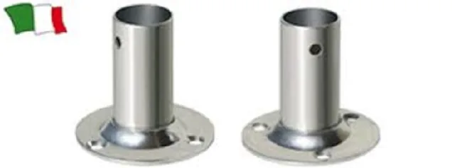 ROUND BASE 90° IN STAINLESS STEEL AISI 316 DIA. MM.22