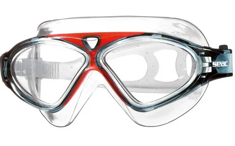 SEAC VISION ERWACHSENEN-MASKENBRILLE ROT