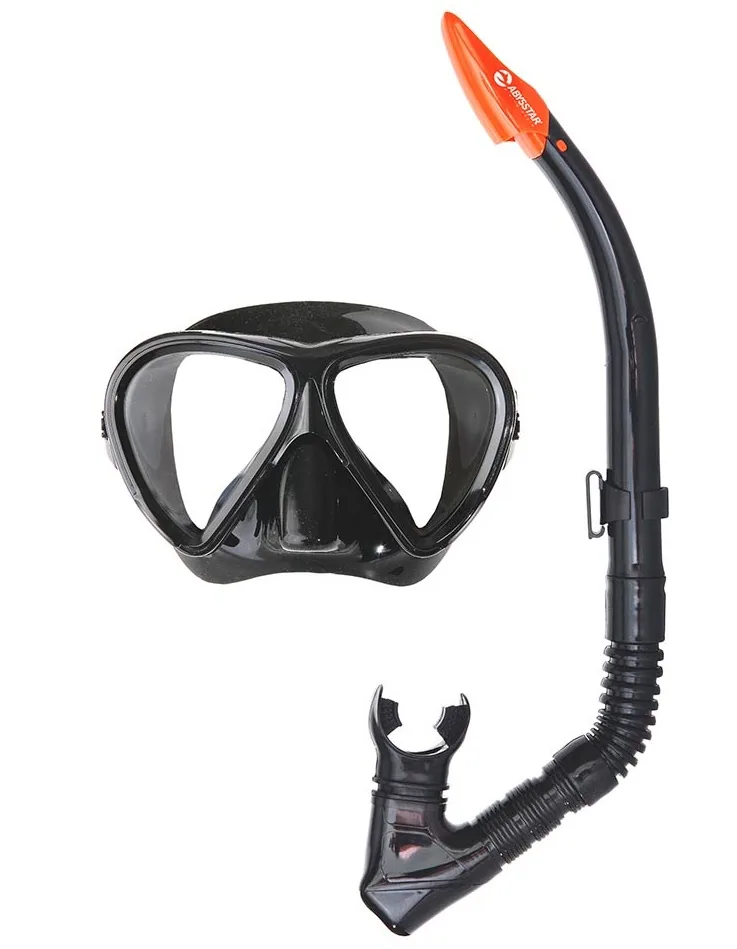 SET CORAL BLACK ABYSSTAR ΜΑΣΚΑ + ΑΝΑΠΝΕΥΣΤΗΡΑΣ ΜΕ ΒΑΛΒΙΔΑ