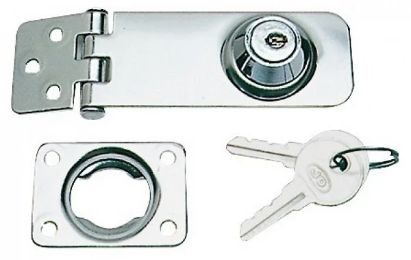 STAINLESS STEEL HATCH CLOSURE OSCULATI SIZE 80X30 WITH KEY