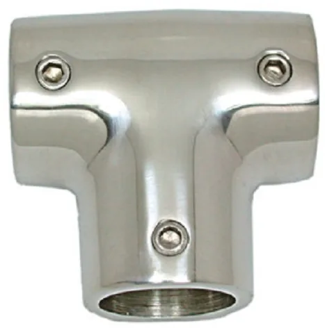 T RECTO 90° MM.25 INOX FUNDIDO