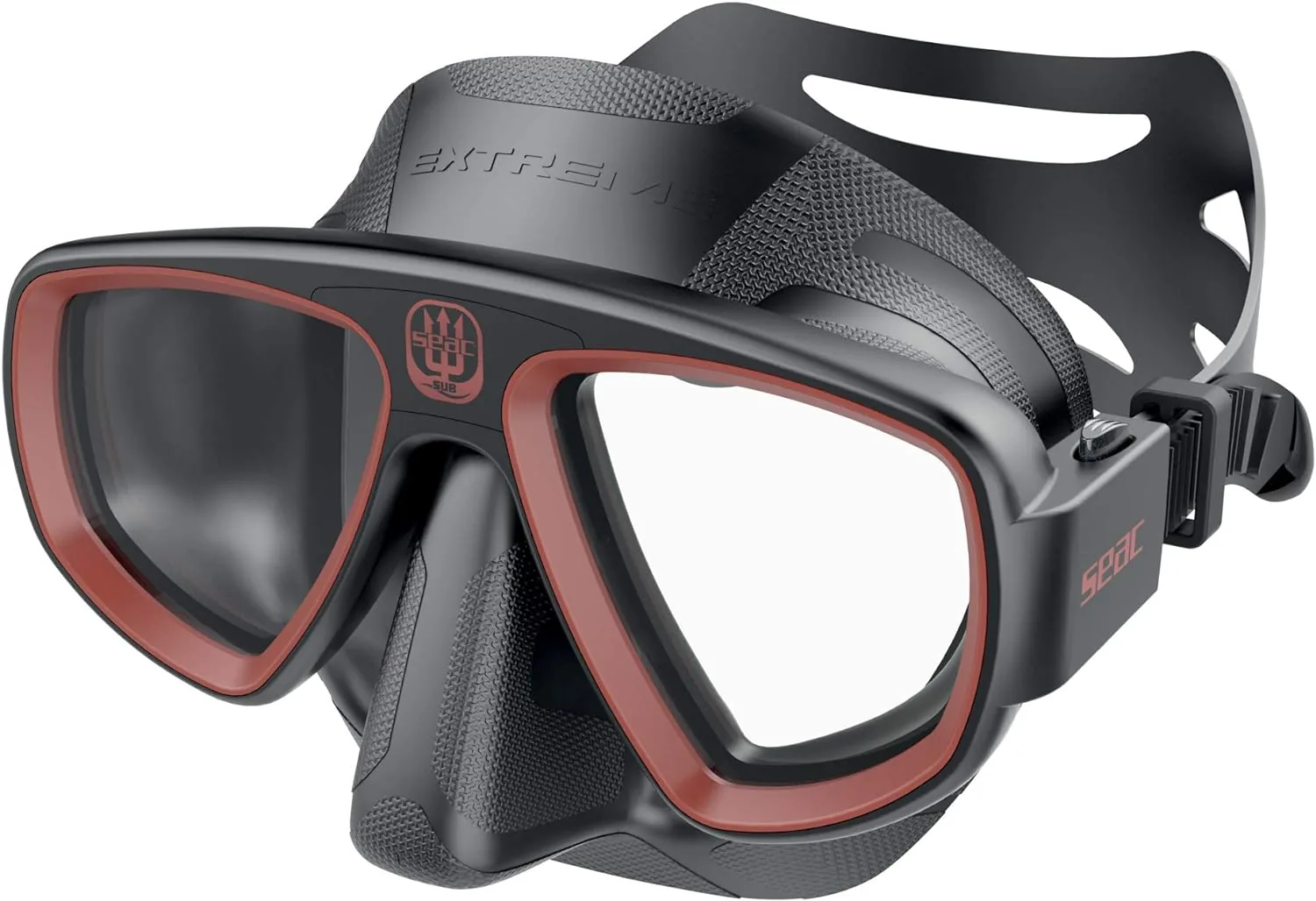 TAUCHMASKE NEW EXTREME SCHWARZ/ROT SEAC