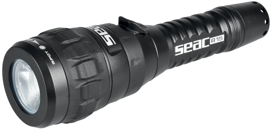 TORCH R15 SEAC BLACK 1 RECHARGEABLE LED (ADJUSTABLE BEAM)