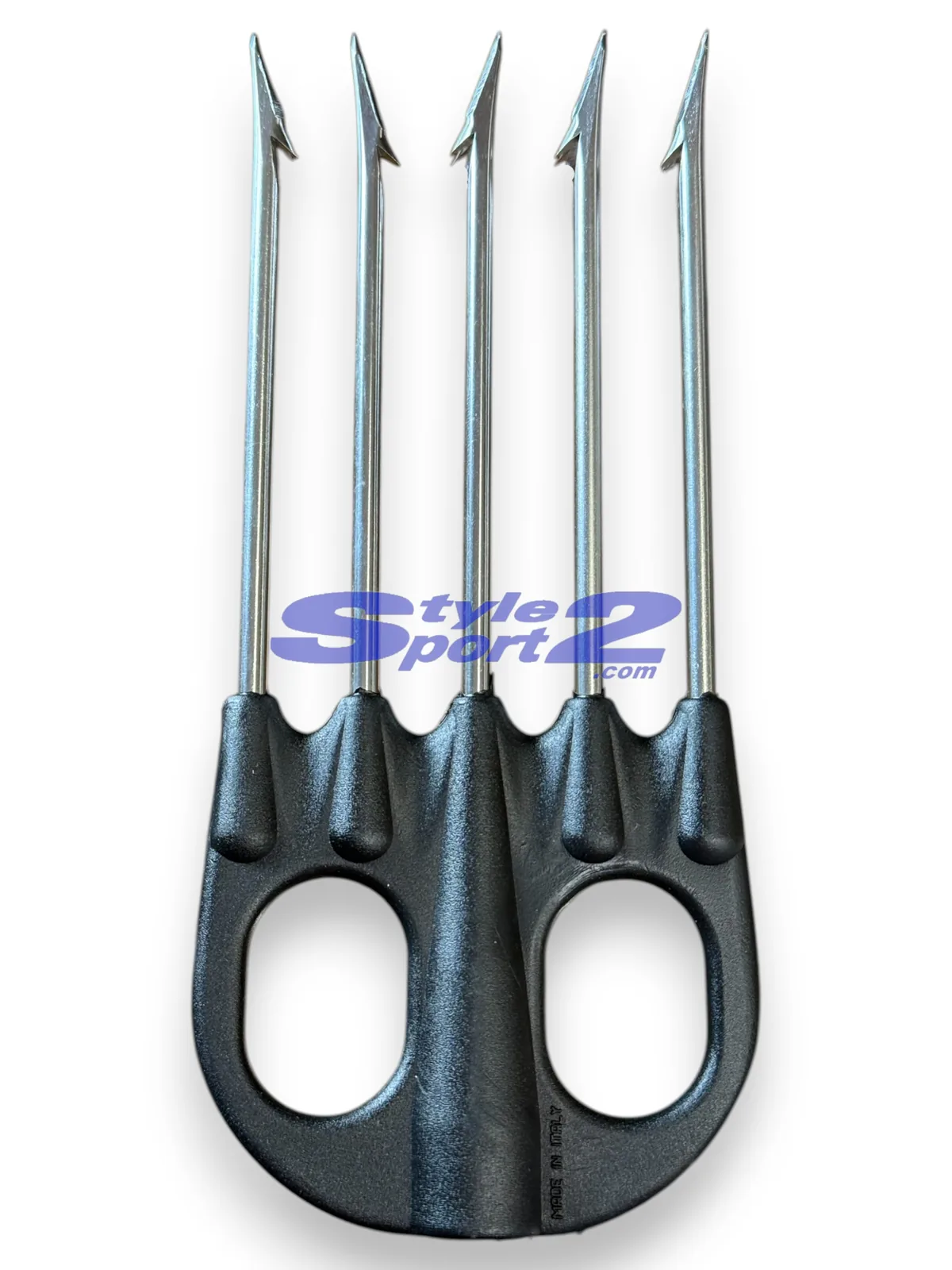 TRIDENT JET NOIR EN NYLON 5 POINTES INOX SALVIMAR