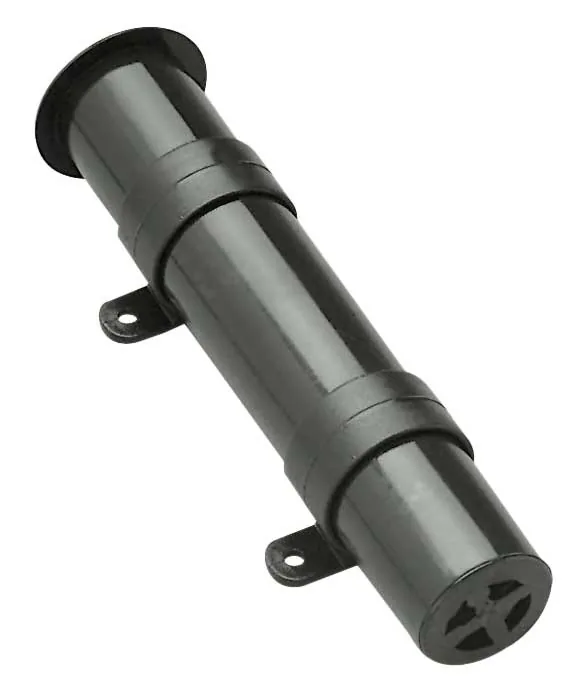 WALL-MOUNTED ROD HOLDER WITH BRACKET BLACK D.40
