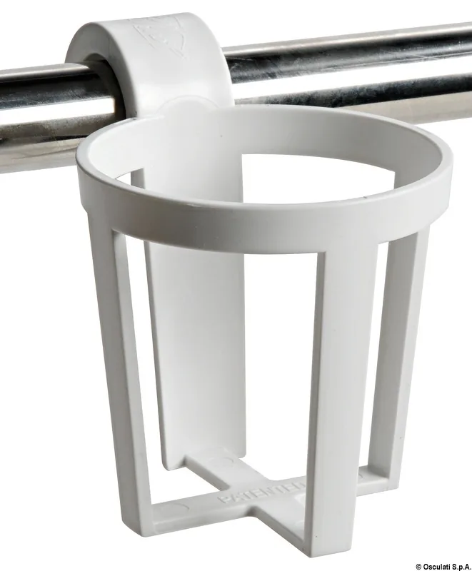 WEISSER BECHERHALTER FÜR BUGKORB ODER RELING (3er-Pack)