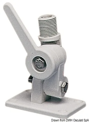 WHITE NYLON SWIVEL BASE FOR VHF ANTENNAS