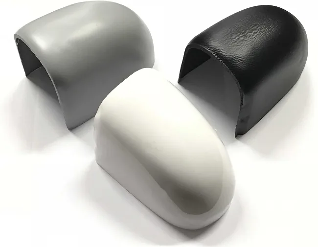 WHITE RUB RAIL END MM 50